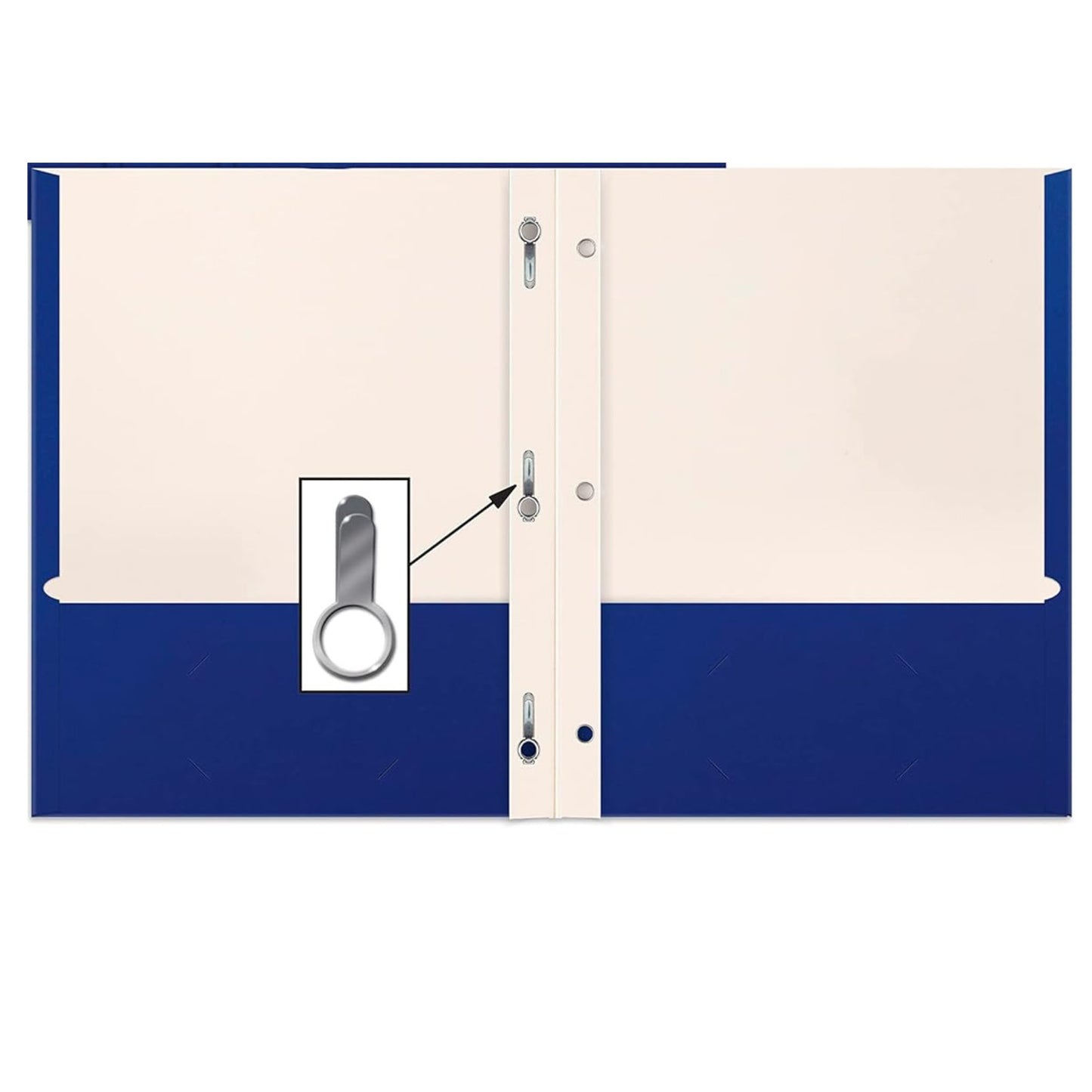 Two Pocket Folder with Prongs – Durable Poly Folders