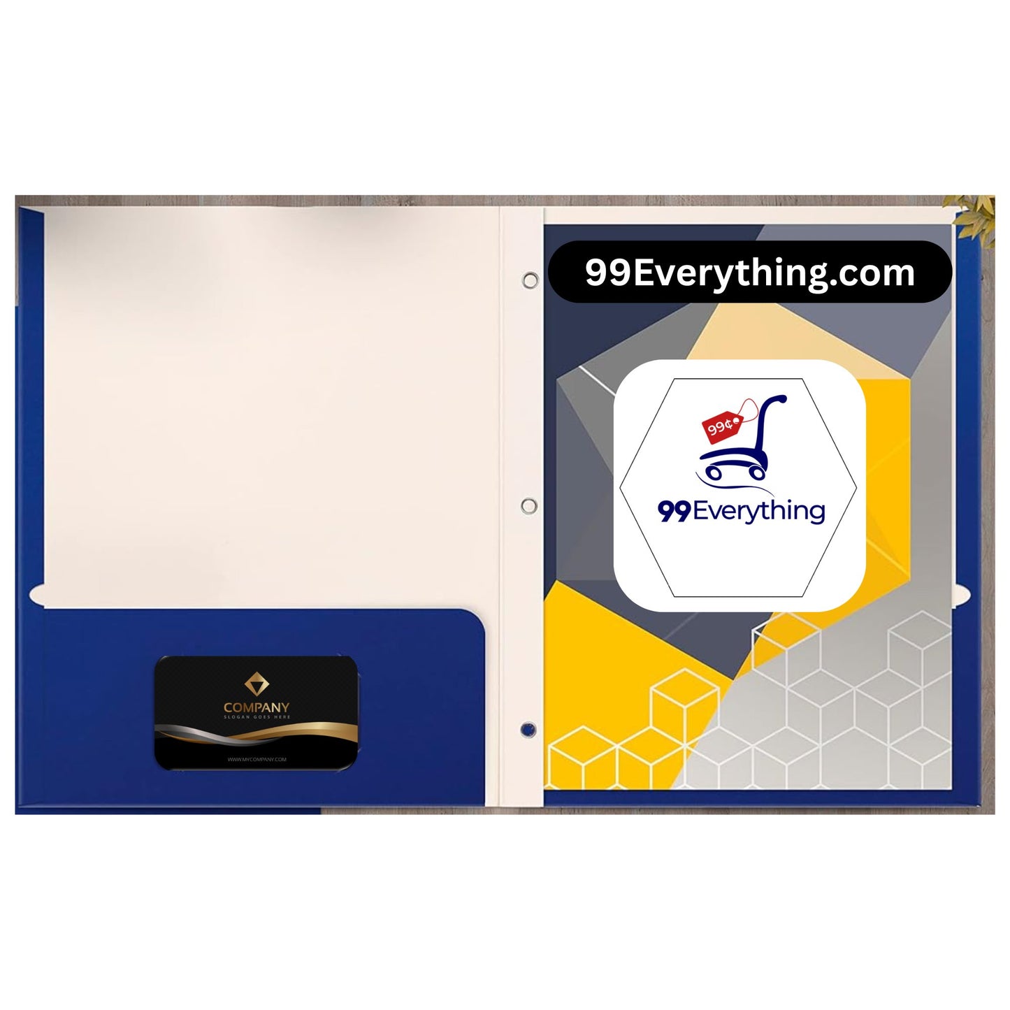 Two Pocket Folder with Prongs – Durable Poly Folders