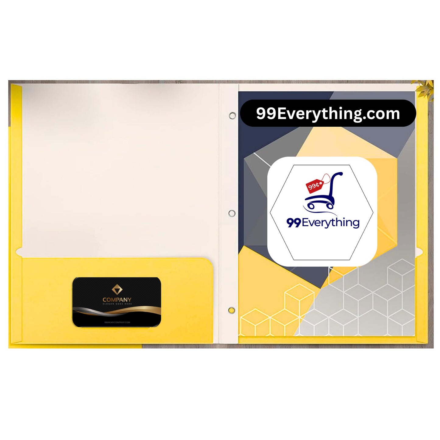 Two Pocket Folder with Prongs – Durable Poly Folders