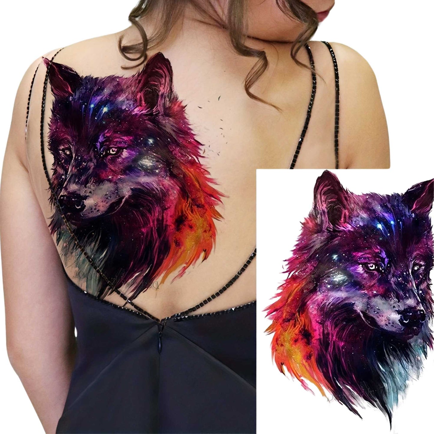 Unisex Wild Animals Semi Permanent/Temporary Long-Lasting Tattoo