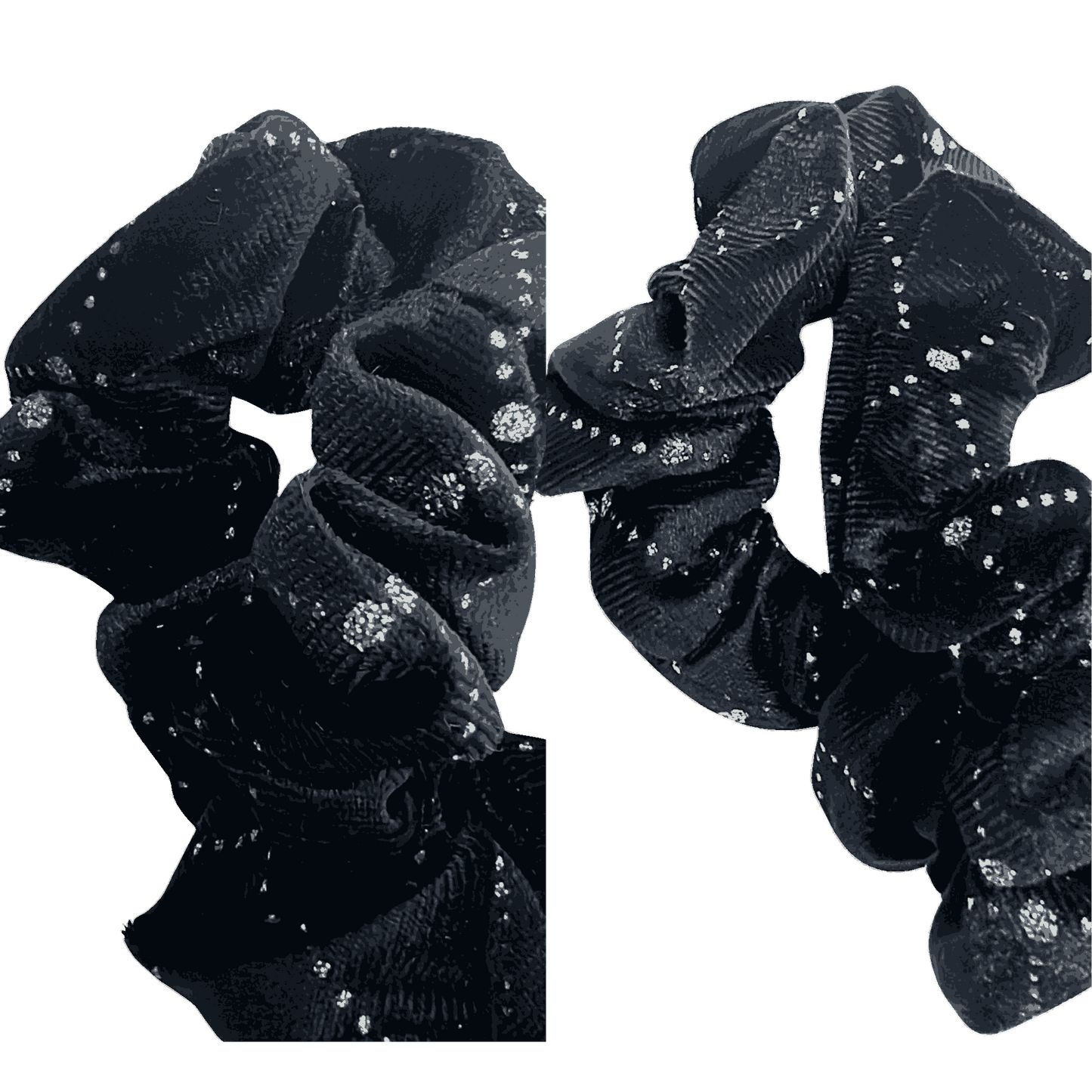 Elegant Black Soft Elastic Velvet Scrunchies Hair Bands
