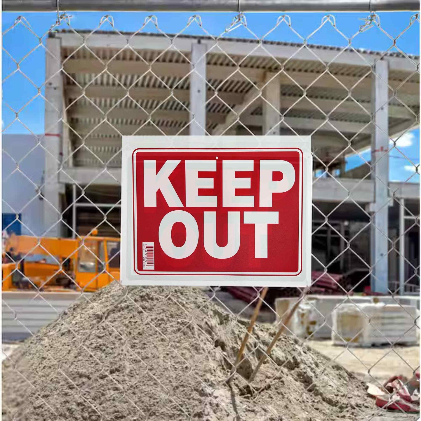KEEP OUT Plastic Signage Sign-1CT