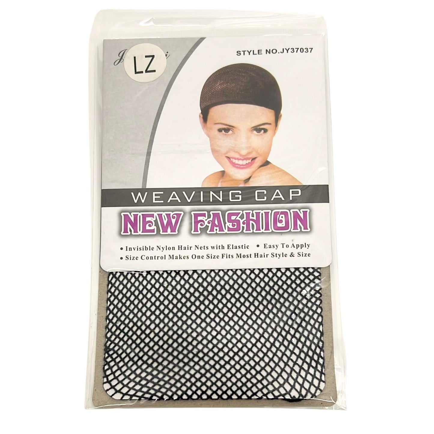 Weaving Cap Invisible Nylon Hair Net with Elastic – One Size Fits Most