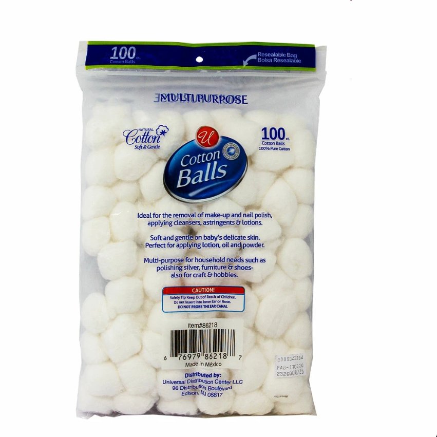 White Cotton Balls Jumbo