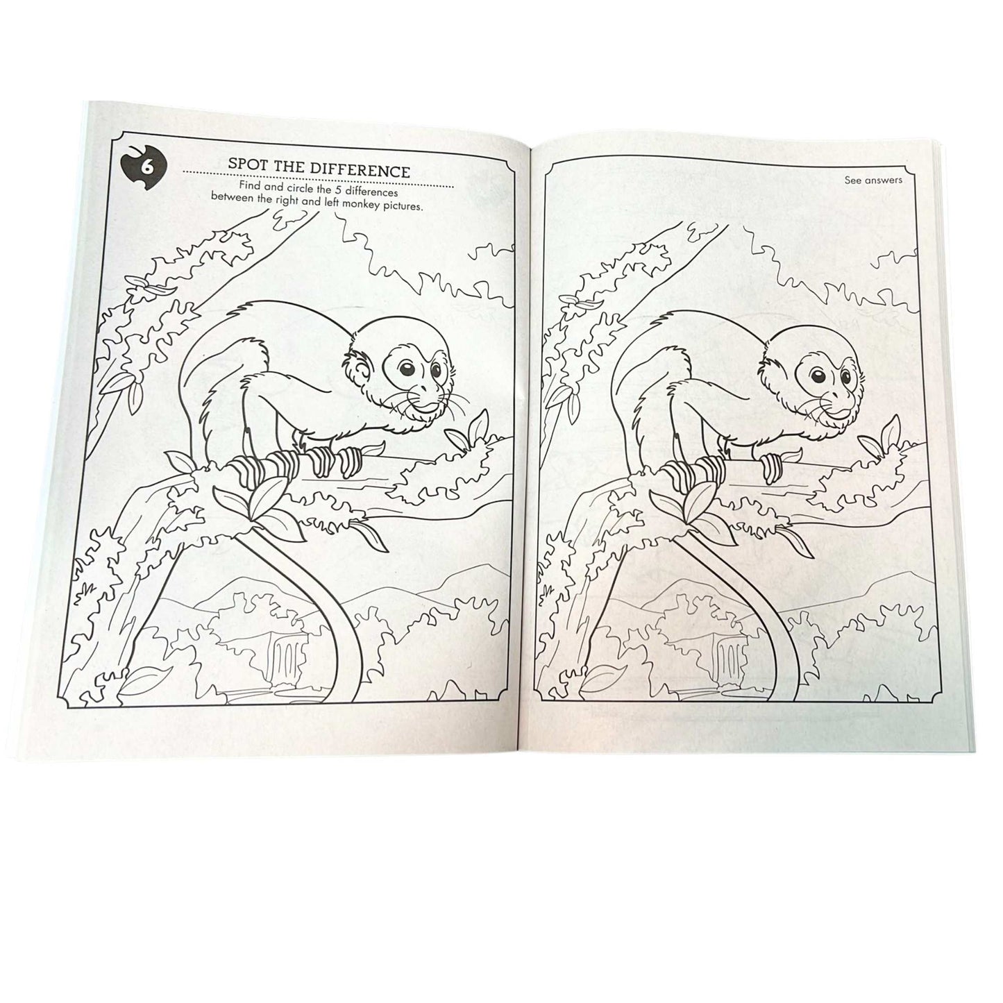 Wild Animal Kingdom Coloring & Activity Book – Kids Ages 4 to 8 Fun Learning Adventure Book
