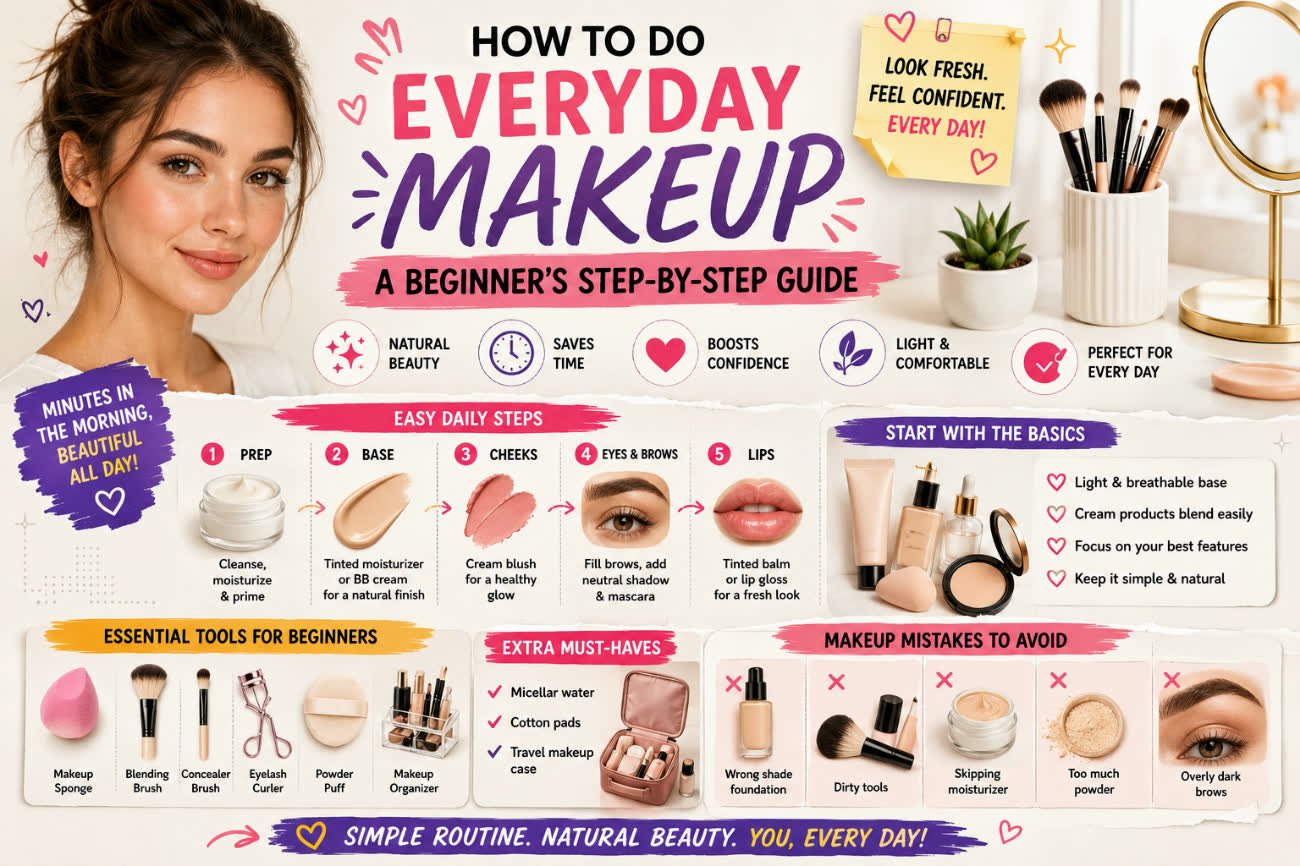 How to Do Everyday Makeup A Beginner's Step-by-Step Guide