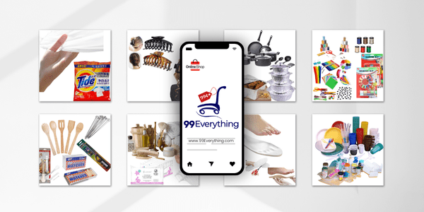 99Everything.com Banner with Household and Party Supplies