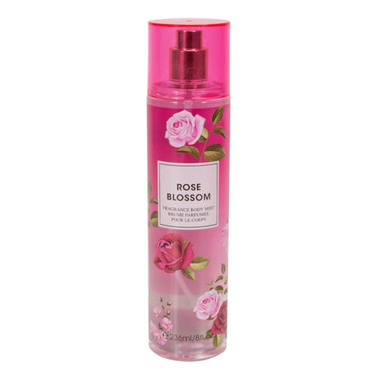 8oz Rose Blossom Fragrance Women's Body Mist Spray