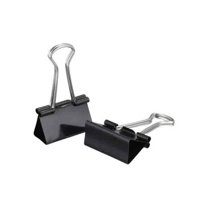 Medium 1 1/4" (32mm) Black Binder Clips