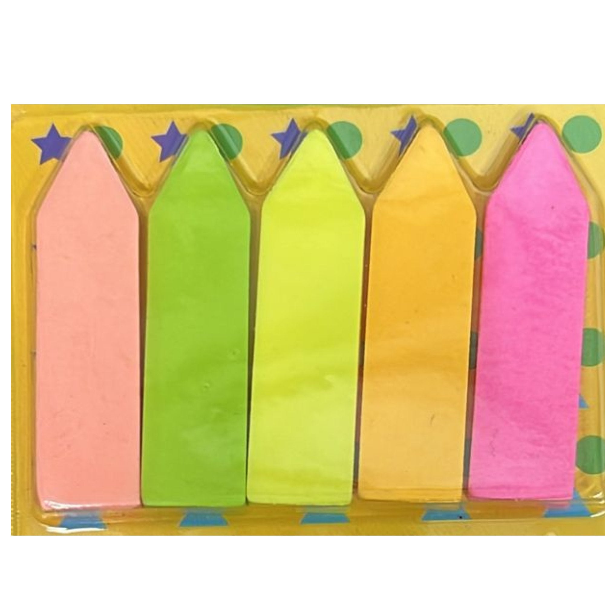 1.7? × 0.5? STAPRO Neon Stick On Flag Notes: 10 Pack Sticky Notes School Sticky Notes size and feature image