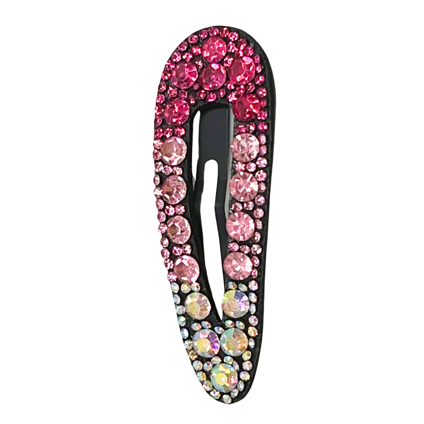 99¢- Three-Tone Chimes Fancy Snap Hair Clip – Stylish Metal Hair Accessory: 1CT
