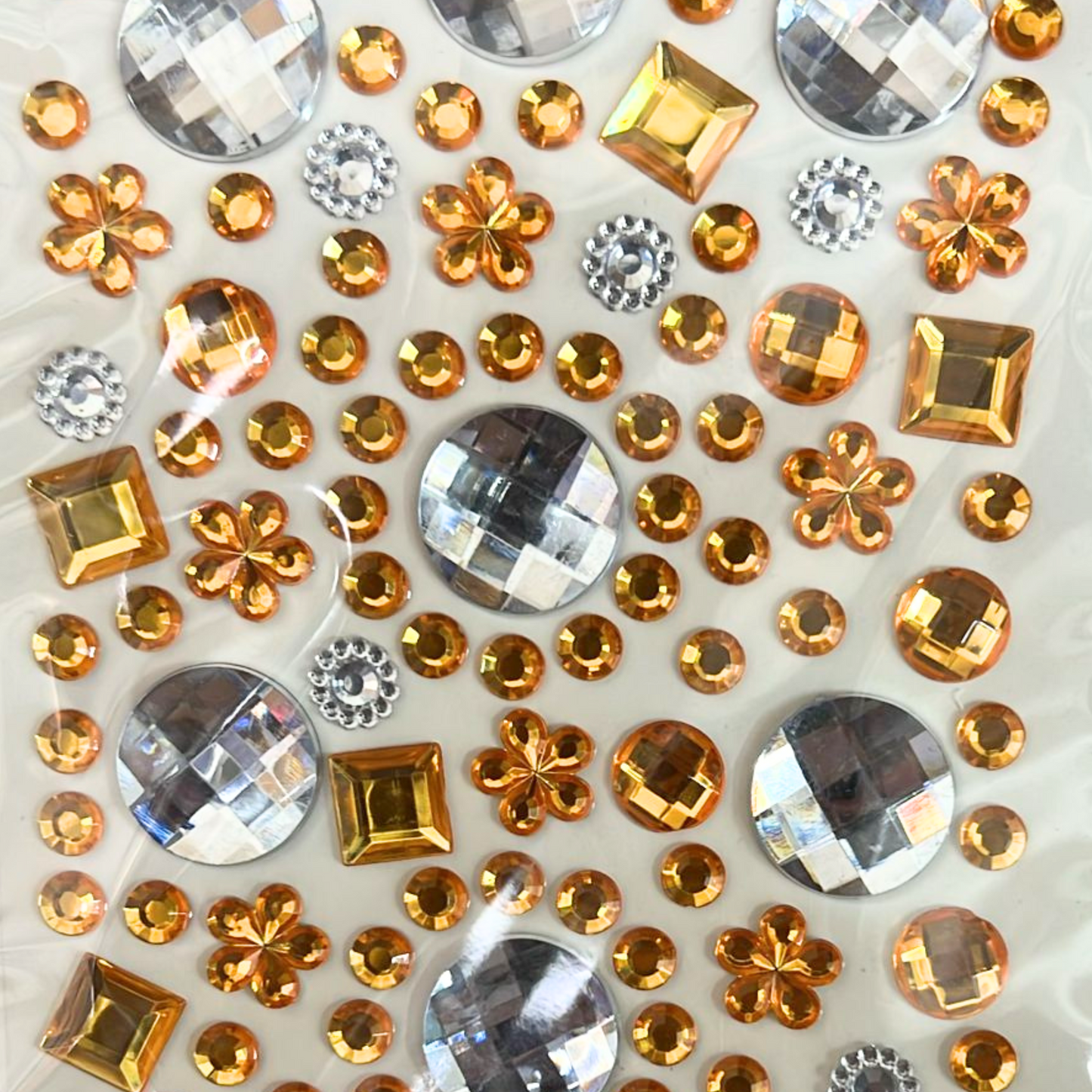 99¢-125 pcs Acrylic Stickers – Includes Gold & Silver Designs