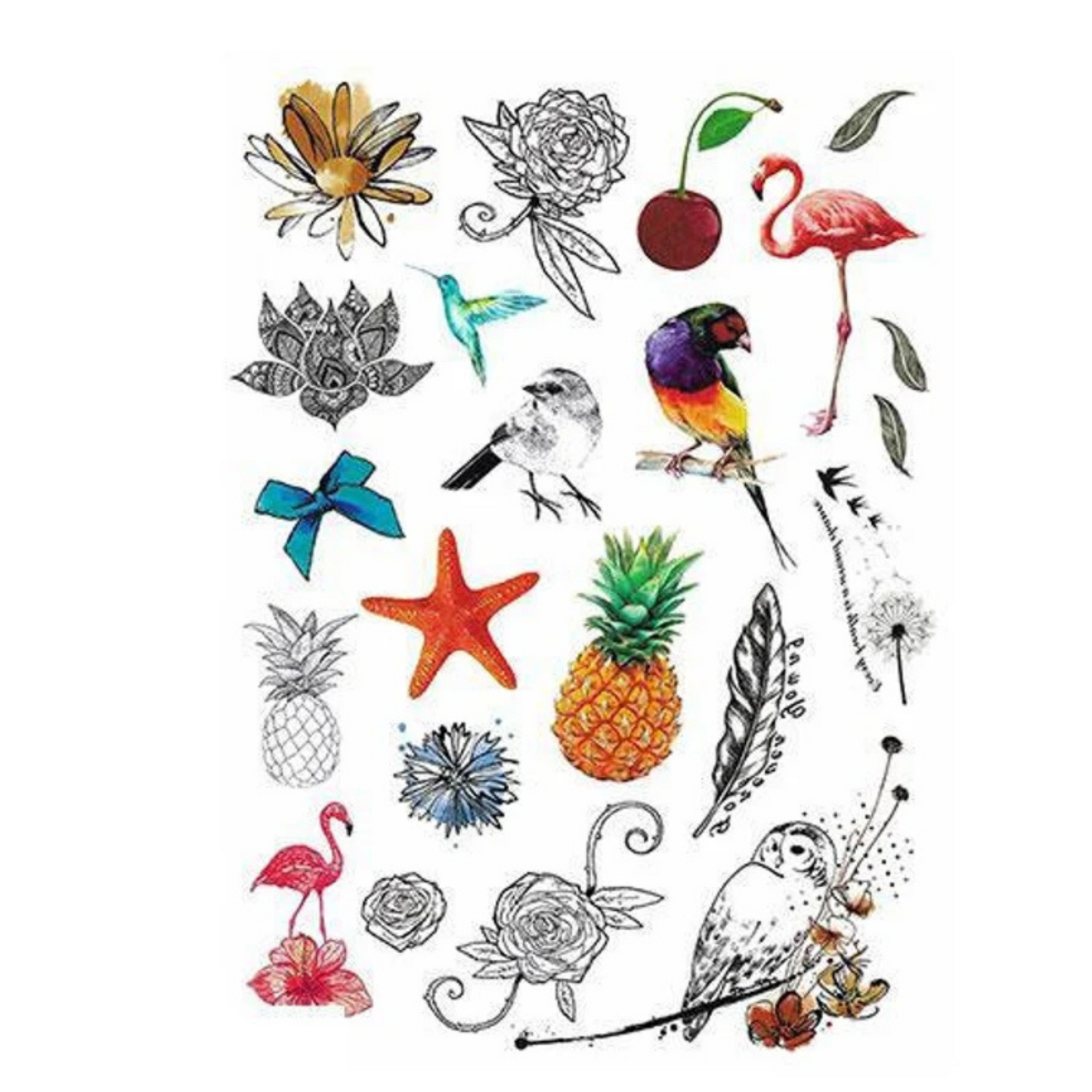 Colored Semi Permanent /Temporary Long-Lasting Tattoo for Kids: 1CT