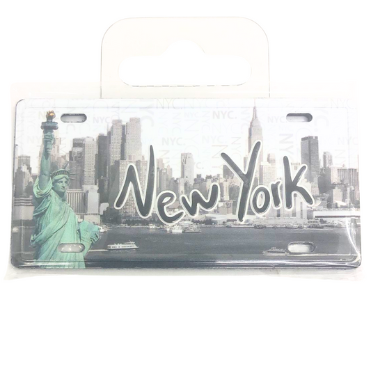 99¢ Souvenir New York Plate – Decorative Metal Sign for Art, Crafts, Gifts & Home Décor - 1CT