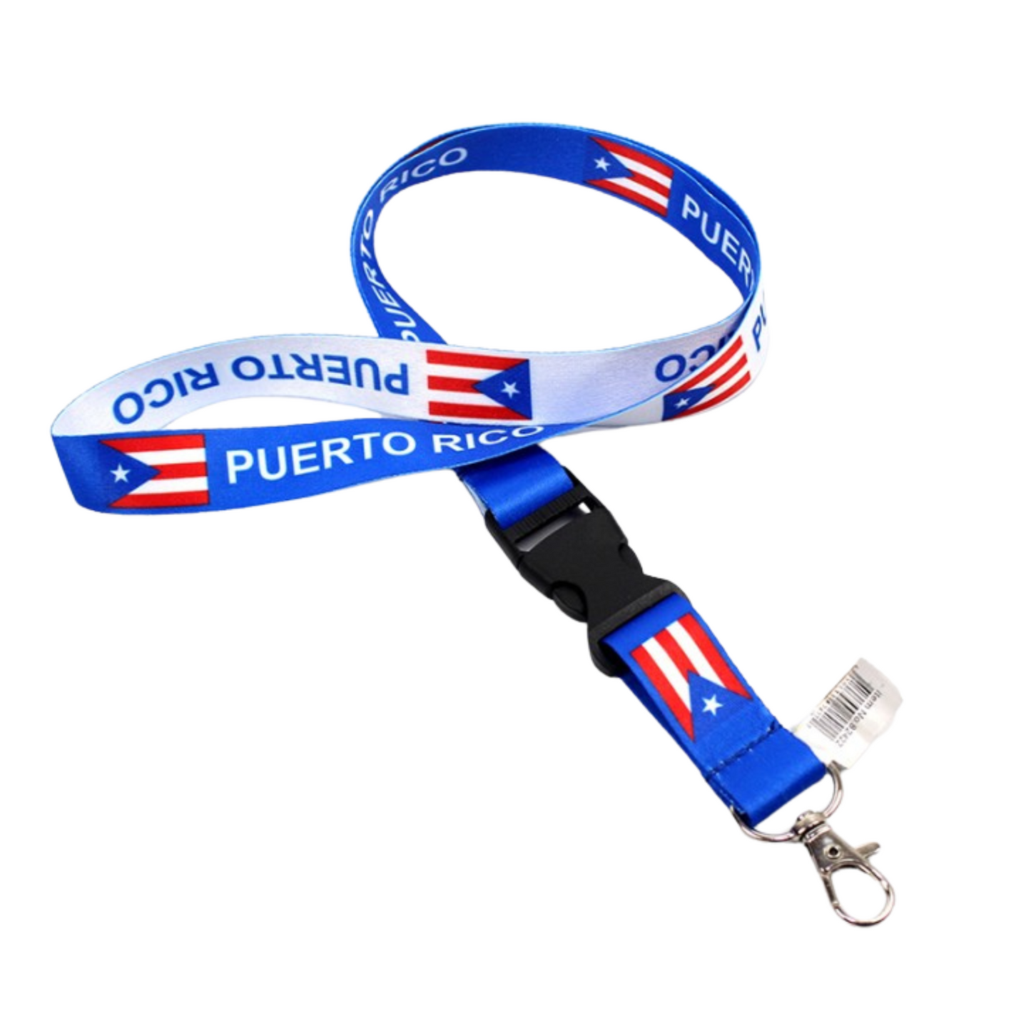 99¢- Puerto Rico Flag Lanyard Keychain with Quick Release – Neck Strap for Keys, Badges, and ID Cards: 1CT