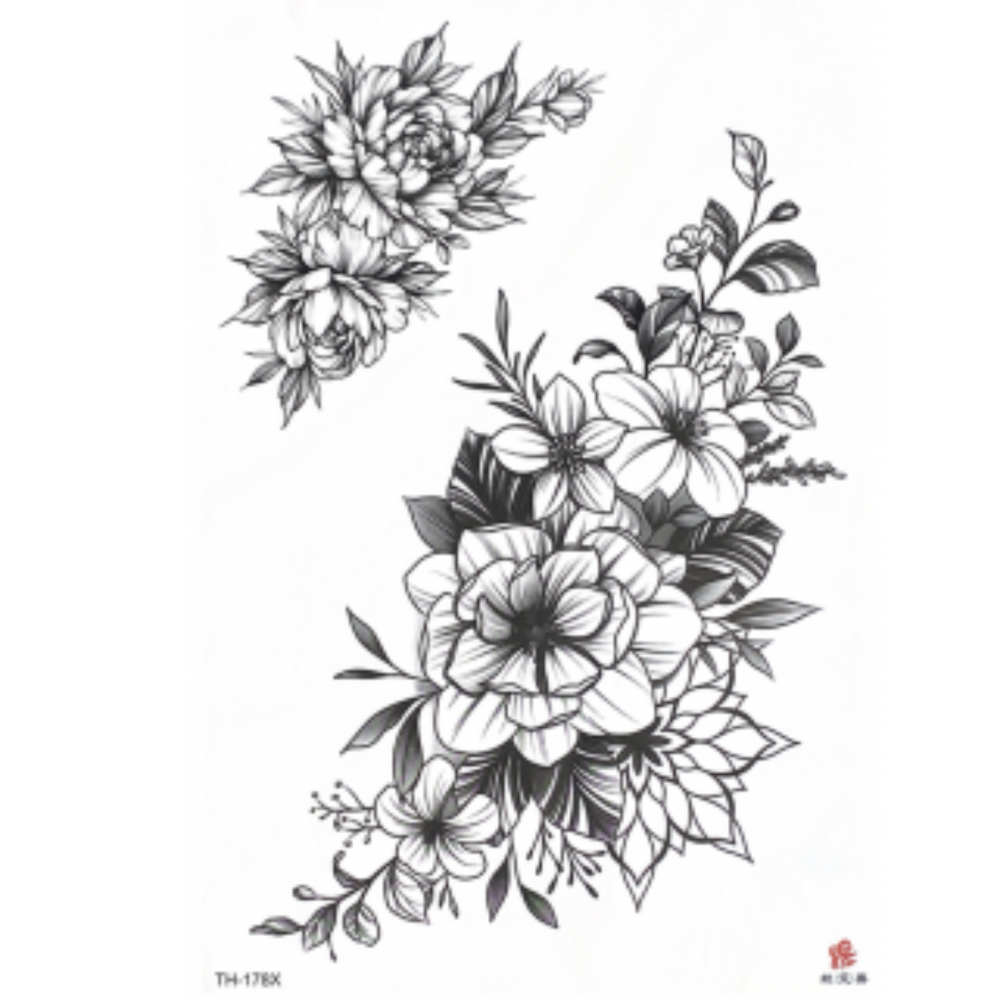 99¢- Temporary Long-Lasting Tattoo Sticker – Semi-Permanent Black Body Art for Men & Women: 1CT