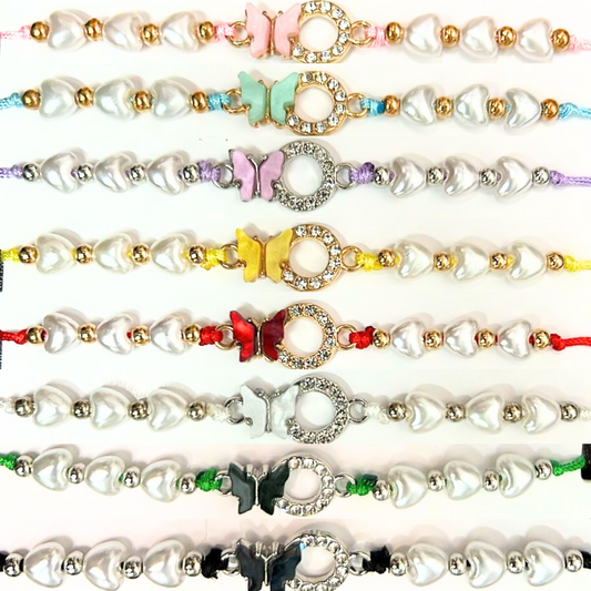 99¢- Rhinestone Butterfly Bracelet – Elegant Sparkling Design for Women & Girls