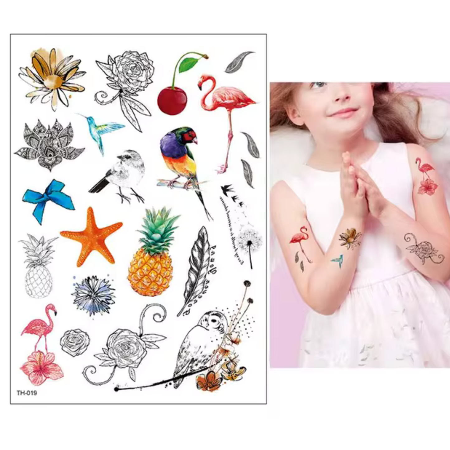 Colored Semi Permanent /Temporary Long-Lasting Tattoo for Kids: 1CT