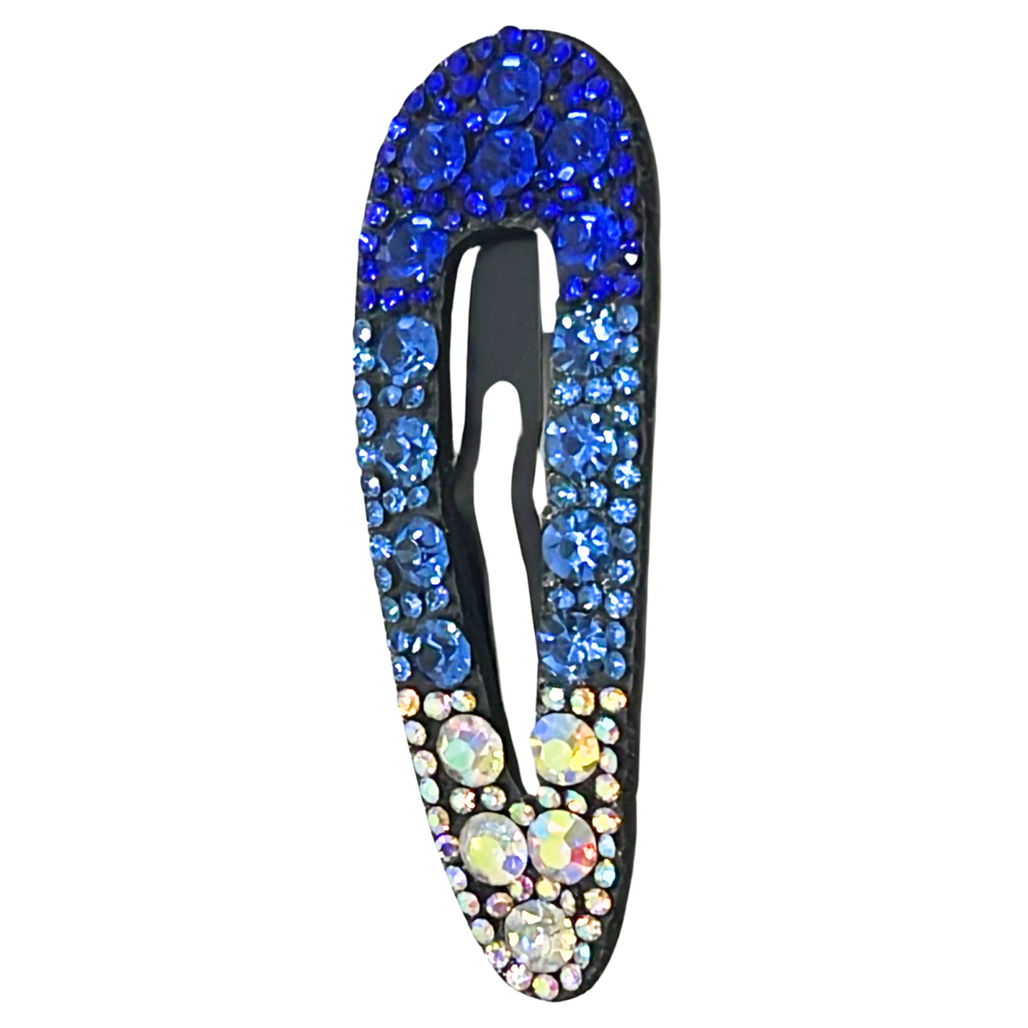 99¢- Three-Tone Chimes Fancy Snap Hair Clip – Stylish Metal Hair Accessory: 1CT