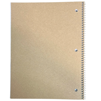 99¢-1-Subject Spiral Notebook – Wide Ruled, Durable Cover – Ideal for School, Home, or Office Use