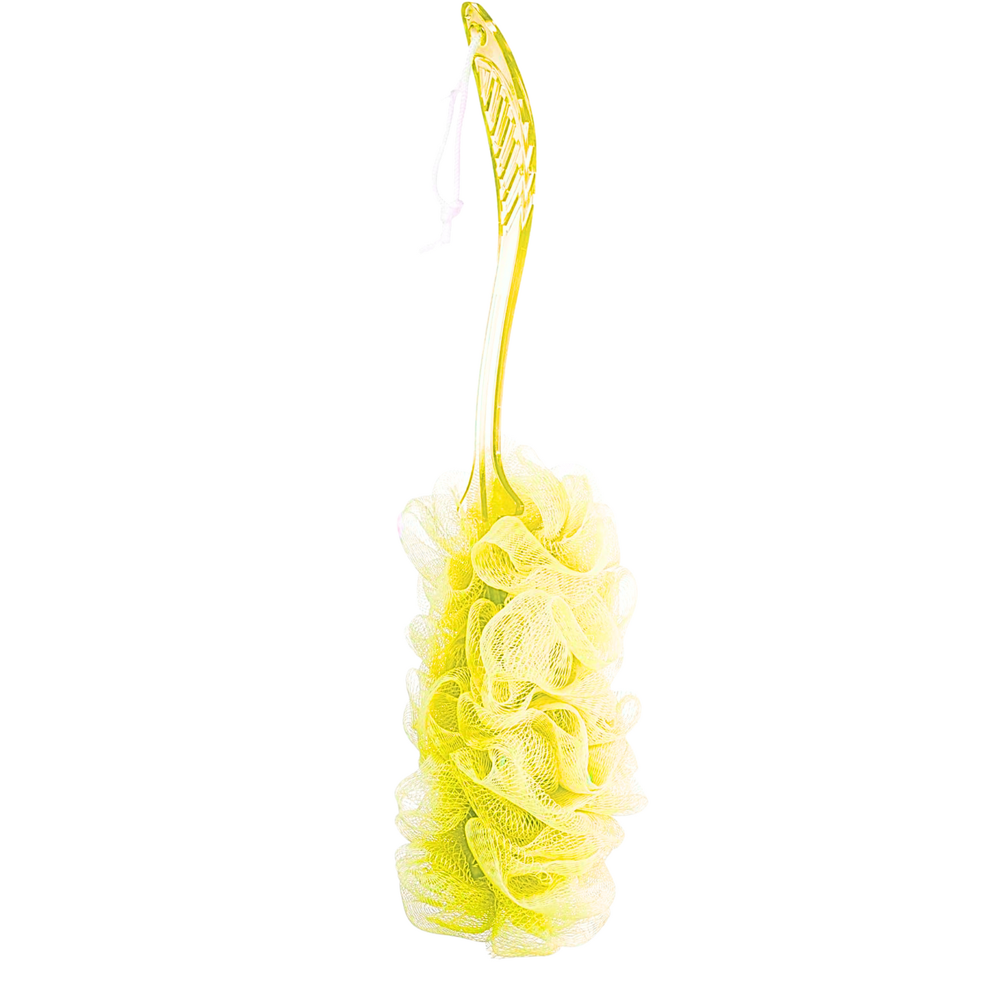 99¢ - Long Loofah Stick with Crystal Handle – Exfoliating Bath Scrubber: 1CT
