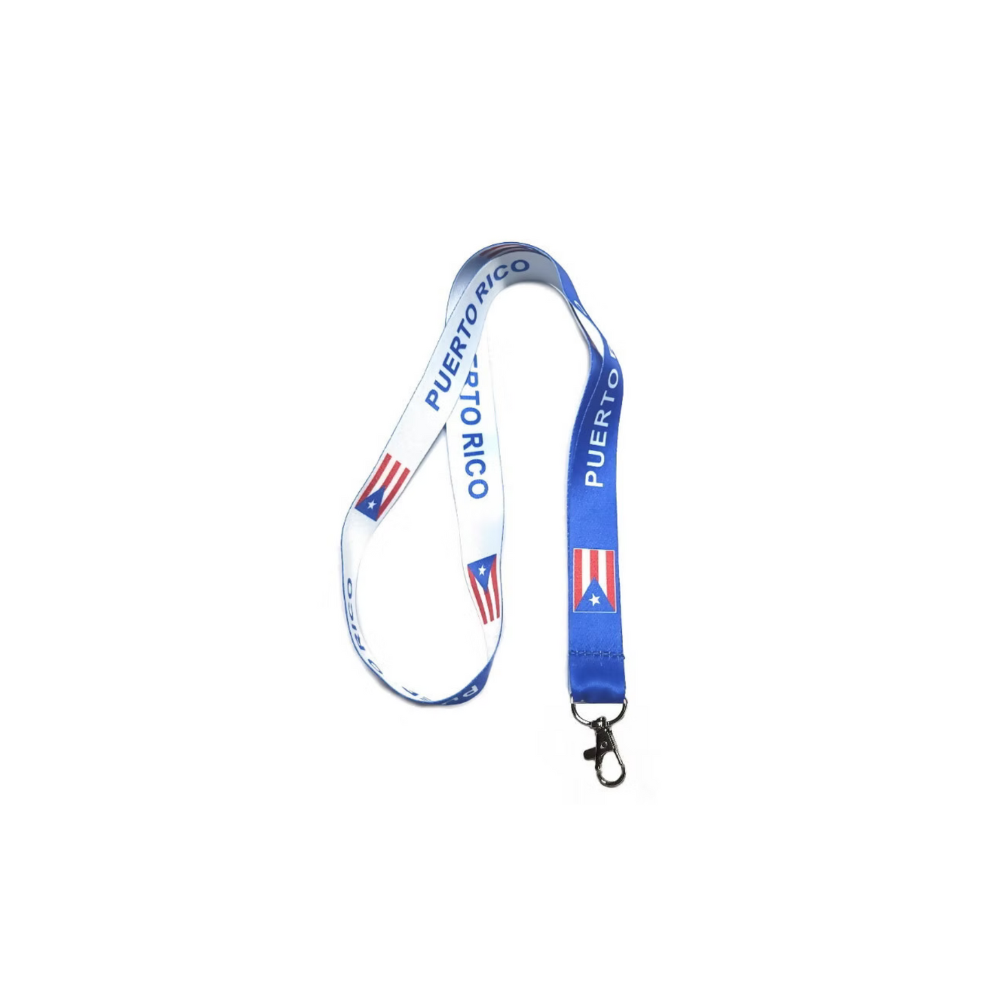 99¢- Puerto Rico Flag Lanyard Keychain with Quick Release – Neck Strap for Keys, Badges, and ID Cards: 1CT