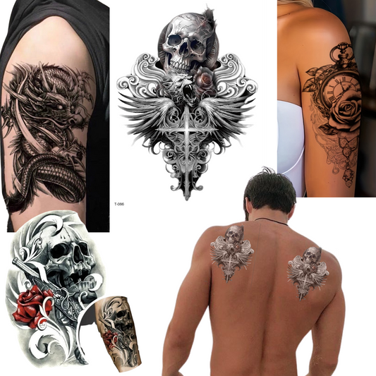 Unisex Colored Semi Permanent/Temporary Long-Lasting Tattoo : 1CT