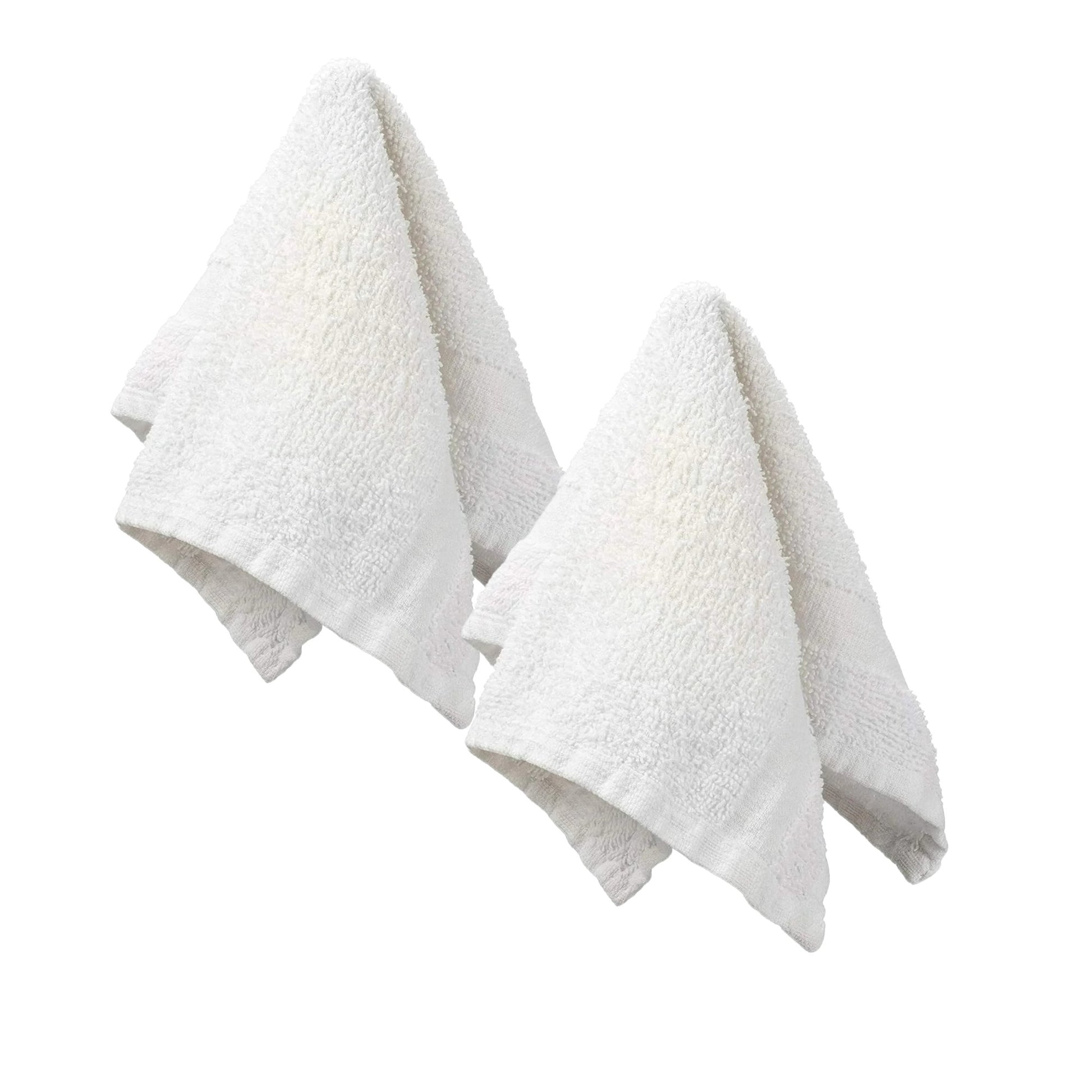 12X12 Inches white Washcloths