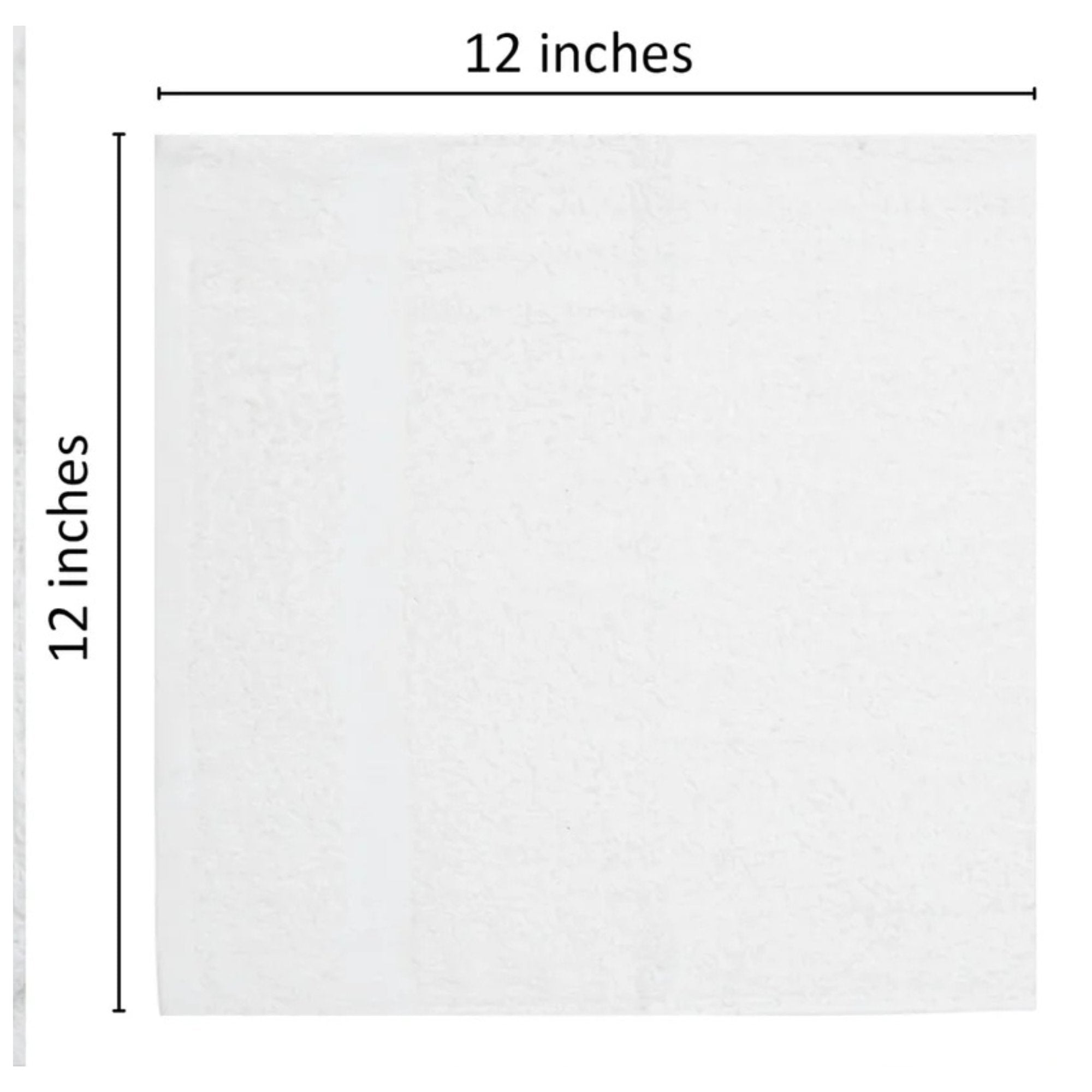12X12 Inches white Washcloths: 4 Pack Cleaning Towel kitchen towel size and feature image