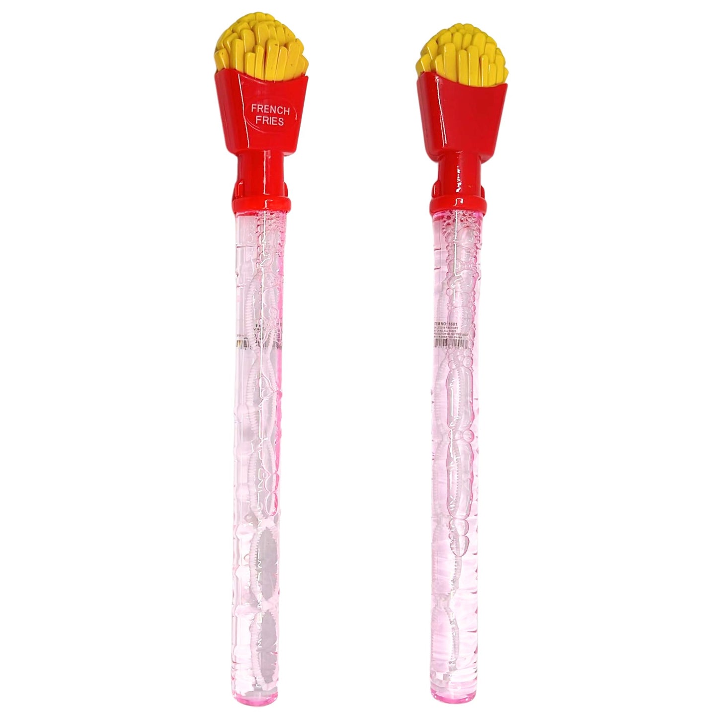 14" Big Bubble Wand with Fun Burger & Fries Handle