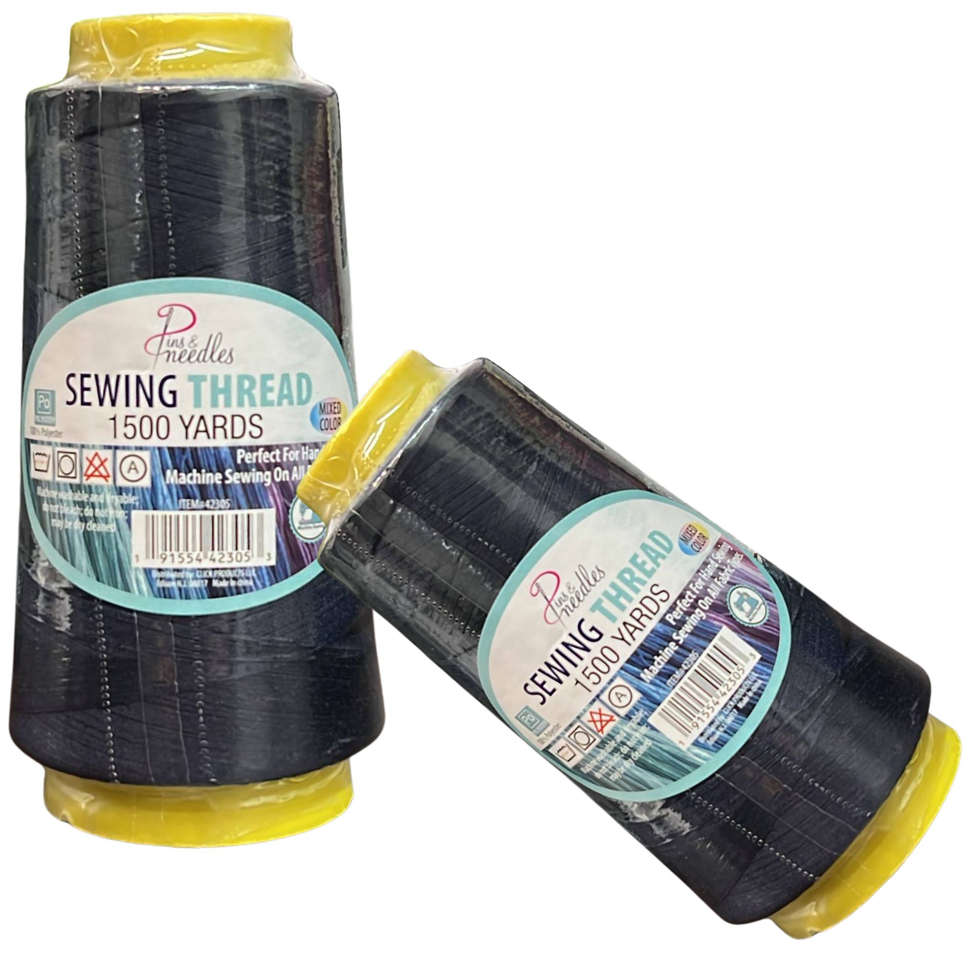 1500 Yards Pins & Needles Sewing Thread:1 Pack DIY size and feature image