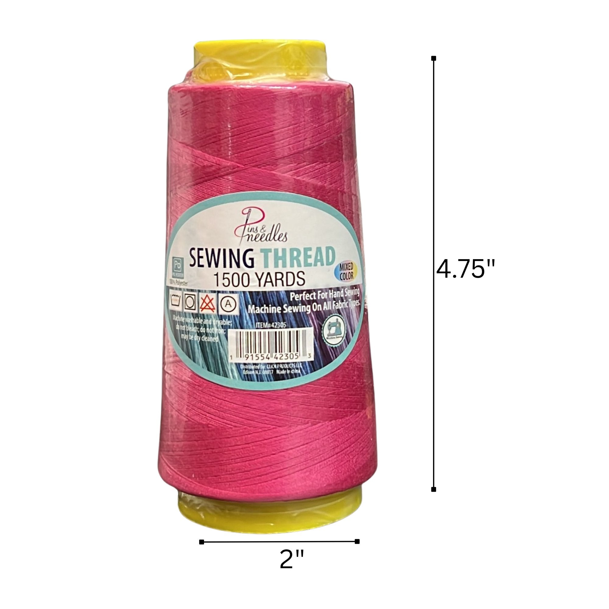 1500 Yards Pins & Needles Sewing Thread:1 Pack DIY product detail image