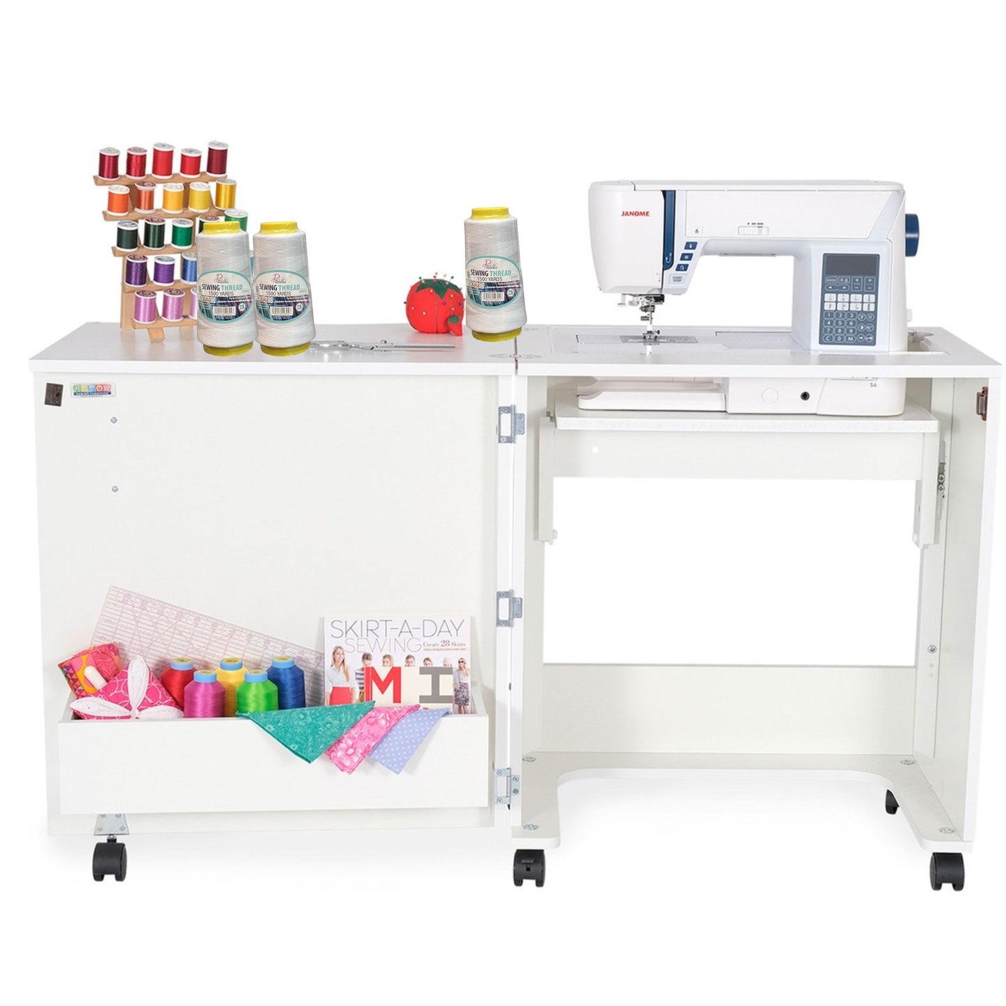 1500 Yards Pins & Needles Sewing White Thread