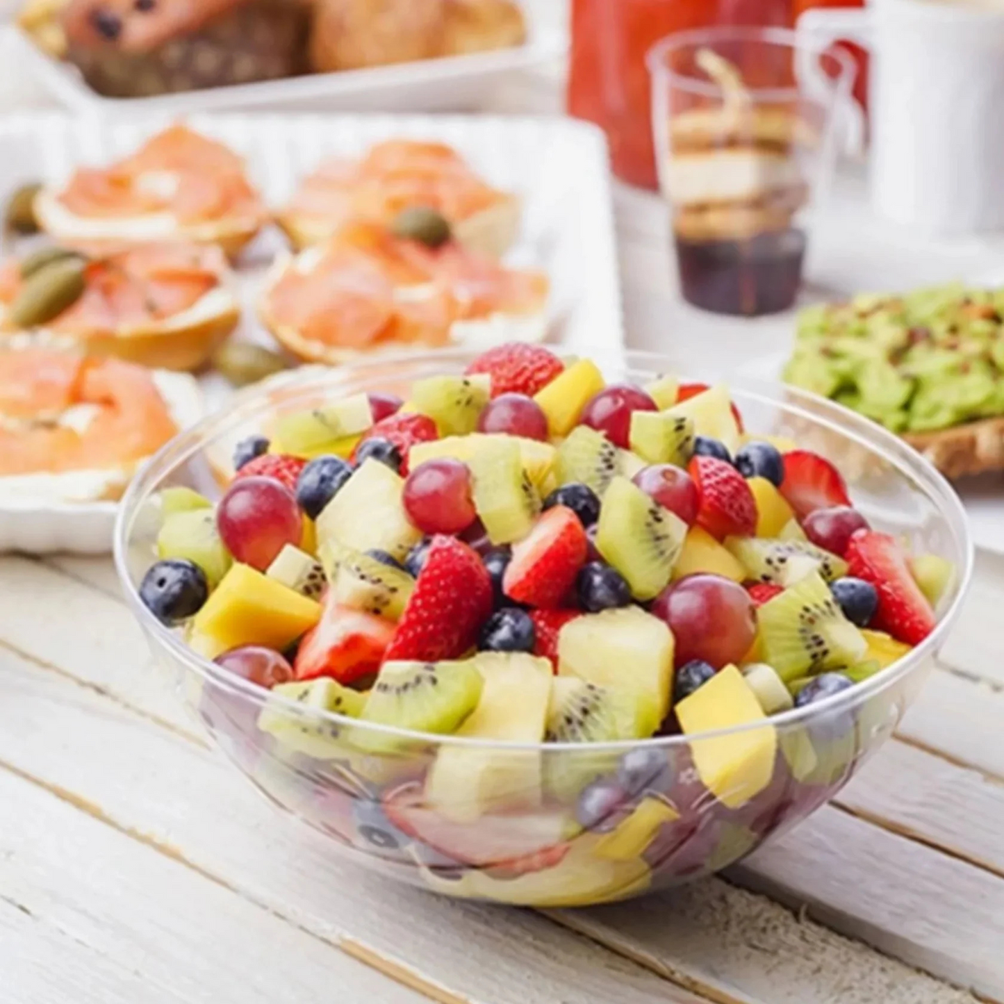 99¢-Hanna K Signature Clear Plastic Bowl 52oz:1CT