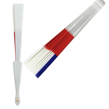 14 x 9 Inches Chile Flag Hand Folding Fan: 1CT