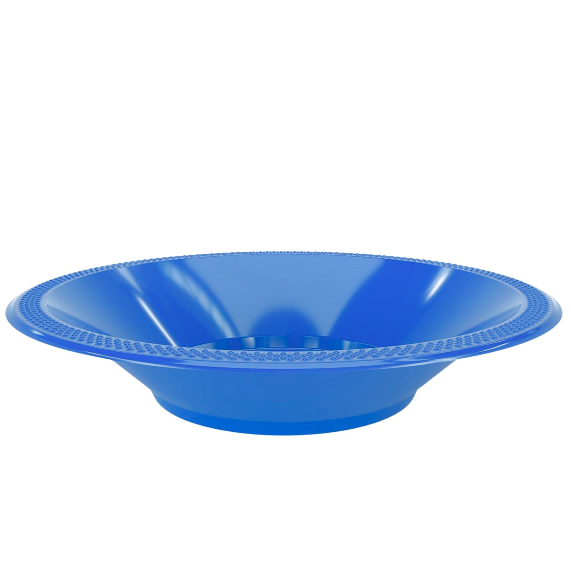 Disposable 15oz Blue Plastic Bowl: 6 Pack Plastic Bowls main product image