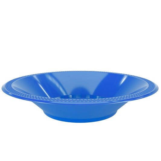 Disposable 15oz Blue Plastic Bowl