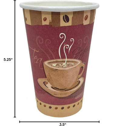 16oz Colored Heaven Hot Cups with Black Lids