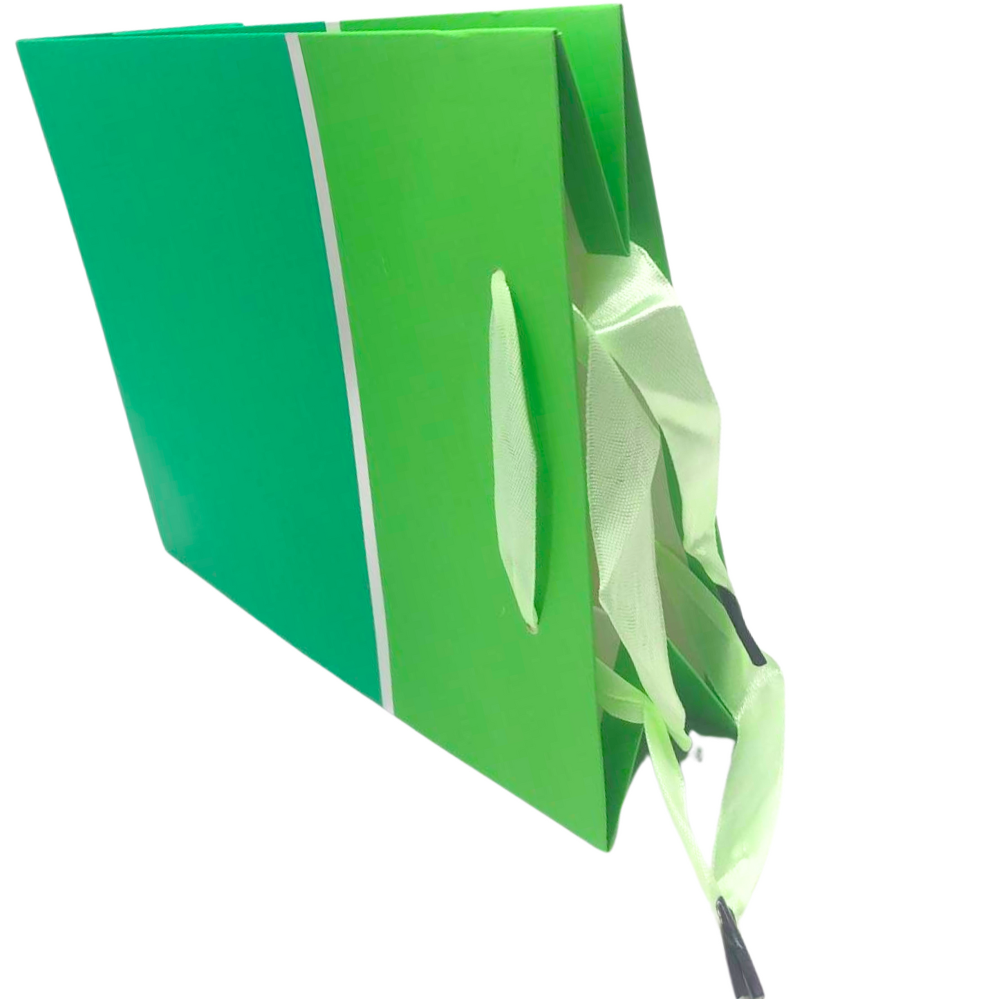 99¢- Gift Bag – 1 pcs Festive and Reusable Bag for Celebrating Special Moments ..Green Ribbon: 1CT