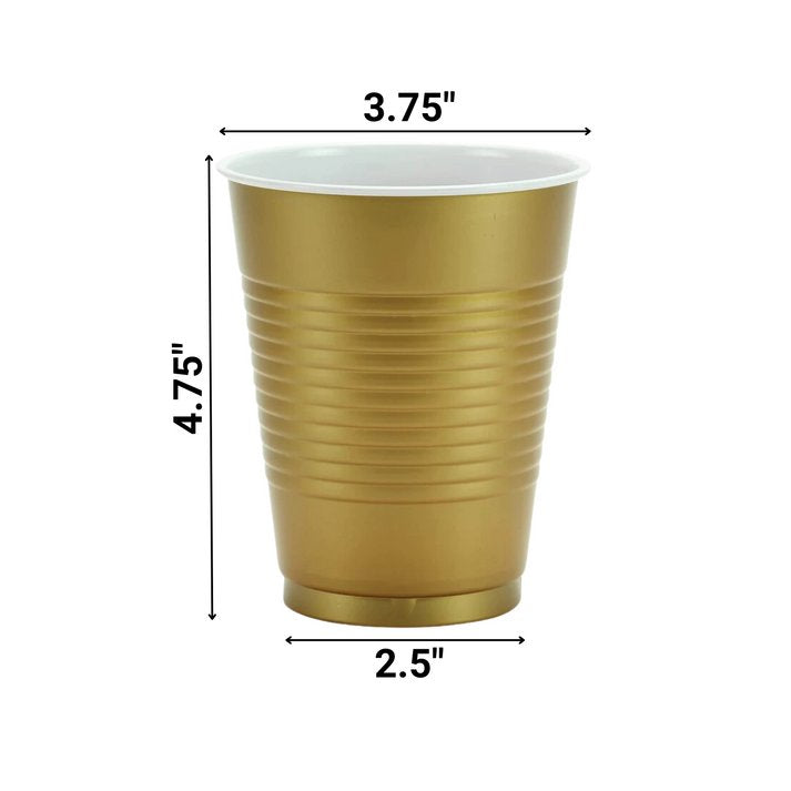 Disposable Gold Plastic Cups