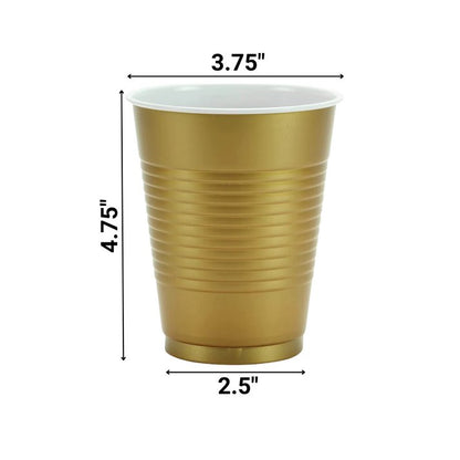 Disposable Gold Plastic Cups