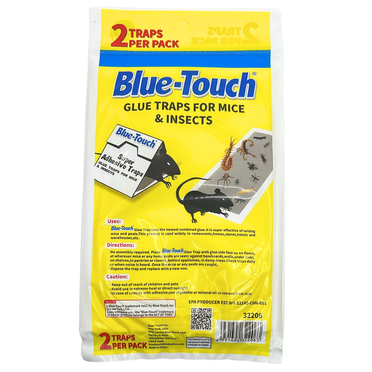 99¢- Blue-Touch Strong Rats Glue Traps for Mouse, Mice & Snakes Crawling Pests