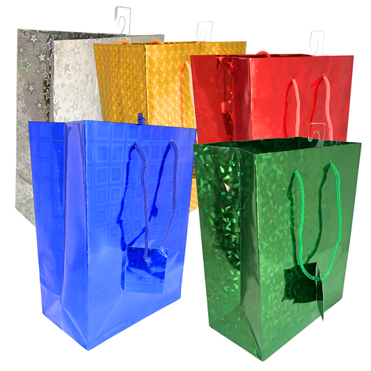99¢ - Foil & Holographic Gift Bags – 9 x 7 x 4 Inches: 1CT