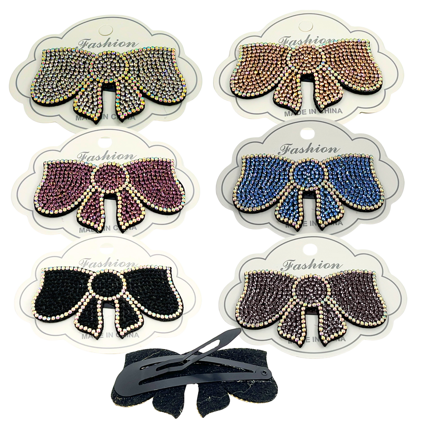 99¢- Rhinestone Decorative Hair Clips, Elegant Sparkling Hair Accessories: 1CT