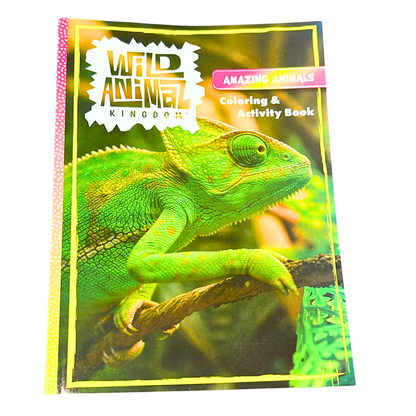 99¢ - Wild Animal Kingdom Coloring & Activity Book – Kids Ages 4 to 8 Fun Learning Adventure Book: 1CT