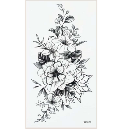 99¢- Temporary Long-Lasting Tattoo Sticker – Semi-Permanent Black Body Art for Men & Women: 1CT
