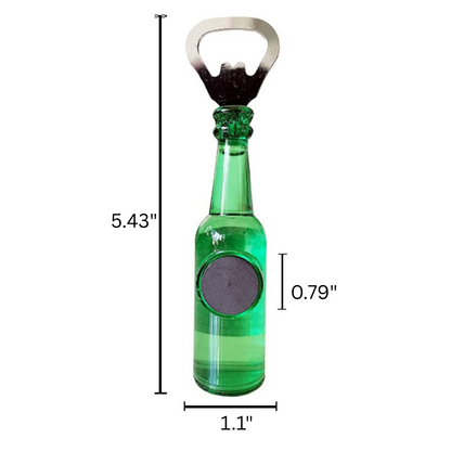 99¢- Magnetic Beer Bottle Opener Figure – Heineken Beer Bottle Design for Bar & Refrigerator Decor
