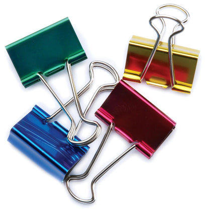 Medium 1" Colored Binder Clips 