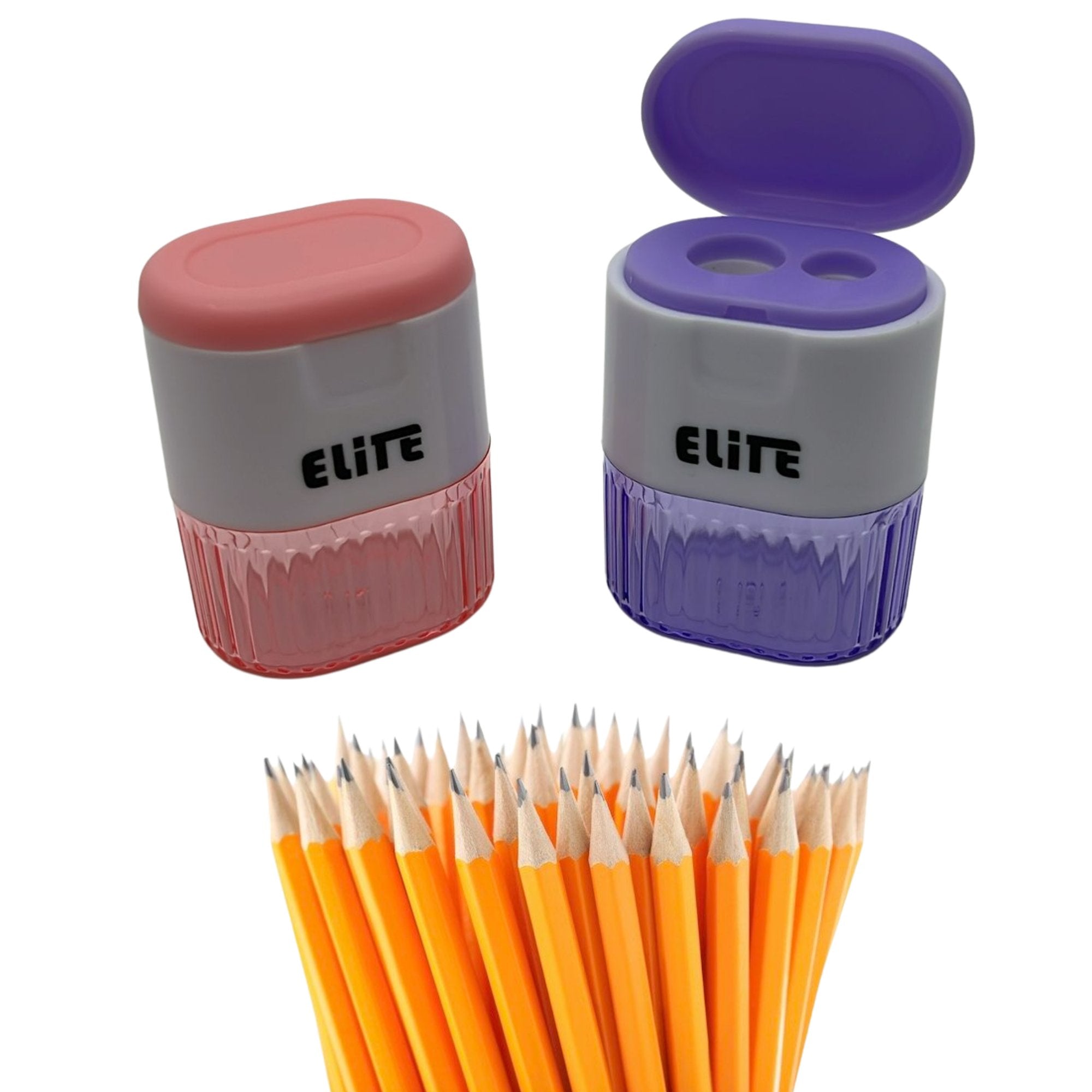 2 Hole Compact Dual Size Pencil Sharpeners: 2 Pack size and feature image