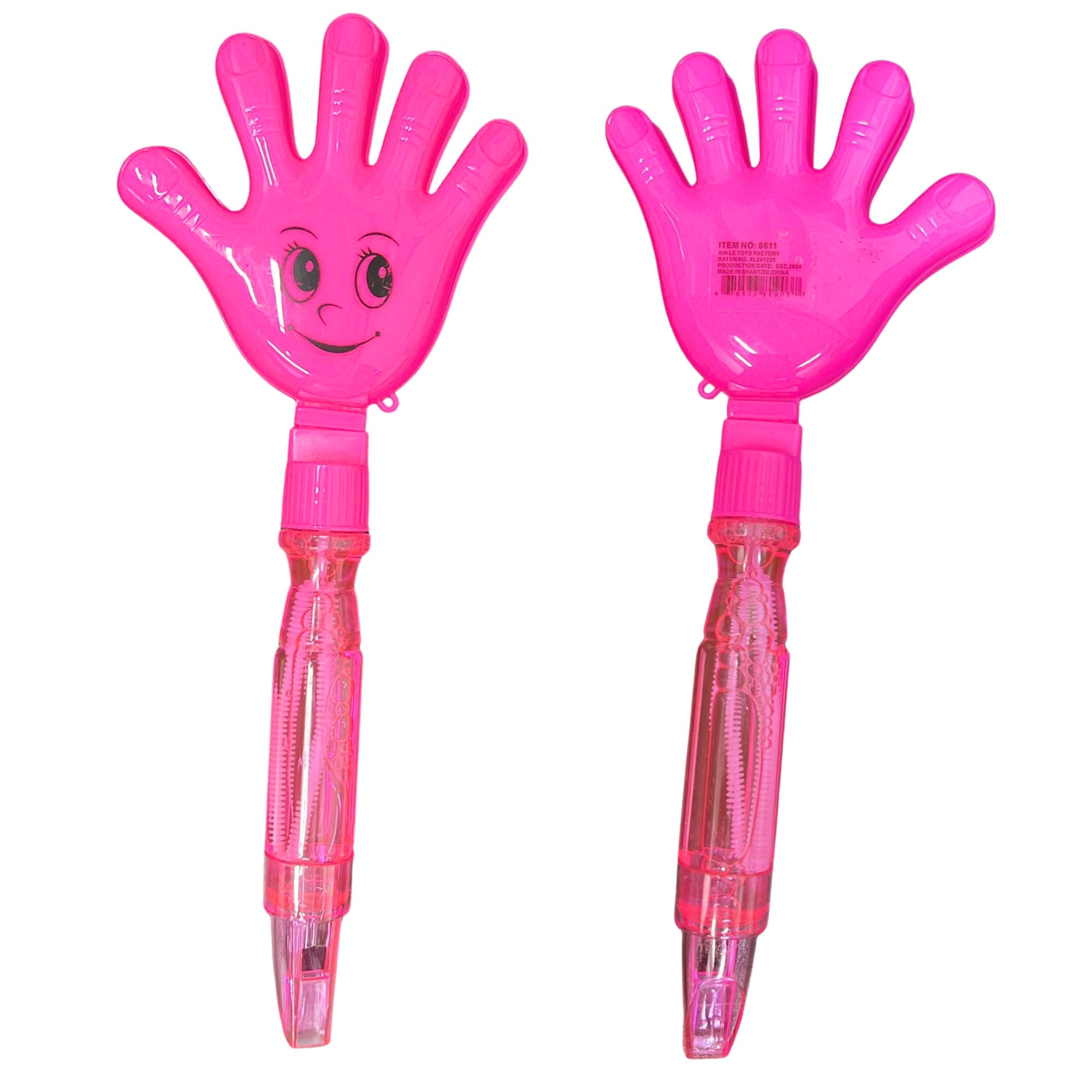 10" Bubble Emoji Hand Stick Wind with Whistle at Bottom: 1 Pack Bubble Blowers Holidays Gift Toys product image 7